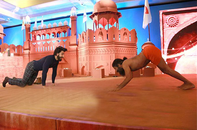 Baba Ramdev and Ranveer Singh