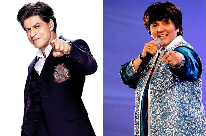 Shah Rukh Khan and Falguni Pathak