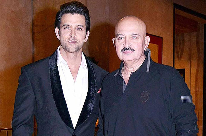 Hrithik with Rakesh Roshan