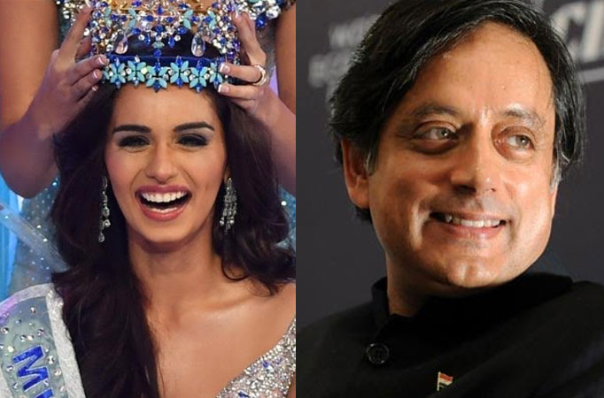 Manushi Chhillar & Tharoor 