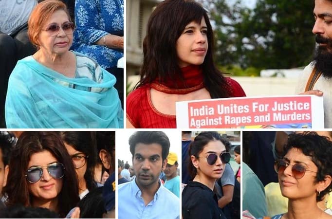 Bollywood celebrities hit streets to seek justice for rape victims