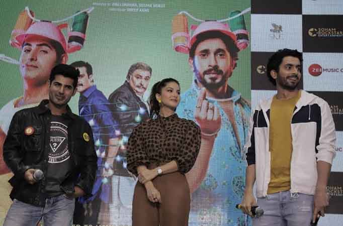 Sunny Leone dazzles with Omkar Kapoor and Sunny Singh on the song launch of ‘Funk Love’