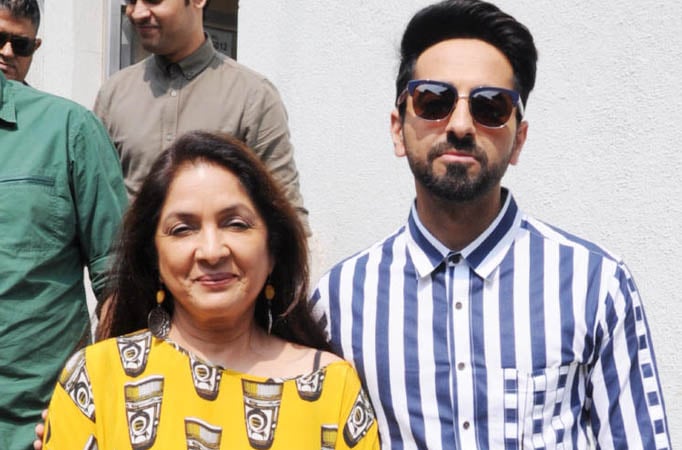 Ayushmann's on-screen mom Neena Gupta stuns in saree