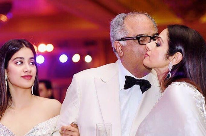 Janhvi shares a moment of Sridevi and Boney Kapoor on social media !