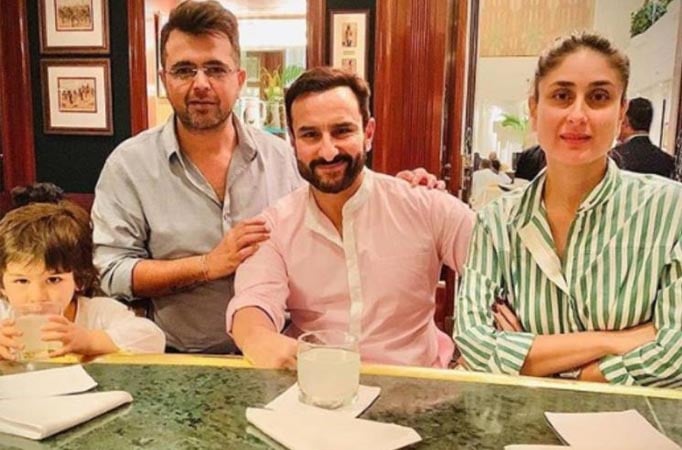 Taimur Ali Khan poses with his drink on a dinner outing with parents; the picture will make you go 'aww'