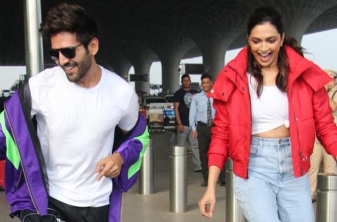 Kartik Aaryan and Deepika Padukone faces the wrath of netizens, gets slammed for taking up Dheeme Dheeme Challenge at the airpor