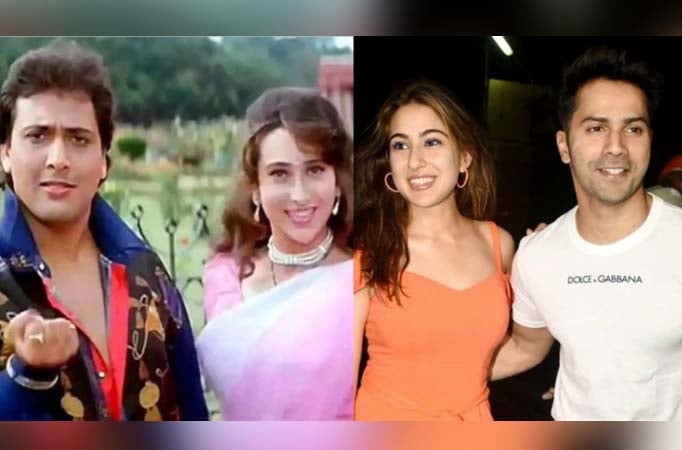 Varun Dhawan, Sara Ali Khan, Govinda, Karisma