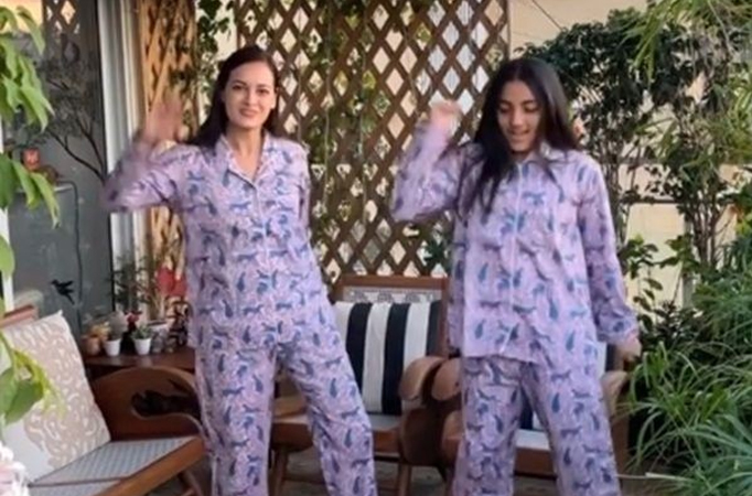 Dia Mirza, stepdaughter Samaira shake a leg on Akon's track