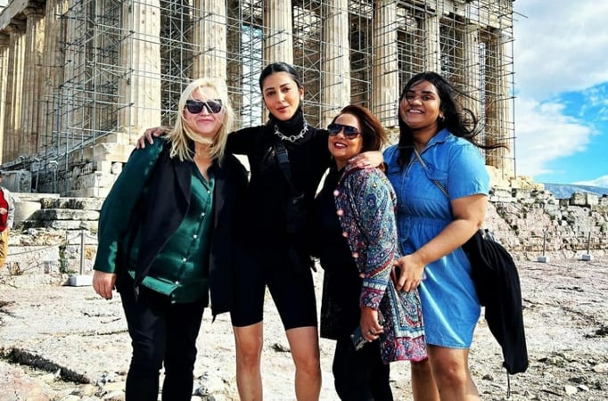 Salaar actress Shruti Haasan is enjoying her time in Greece