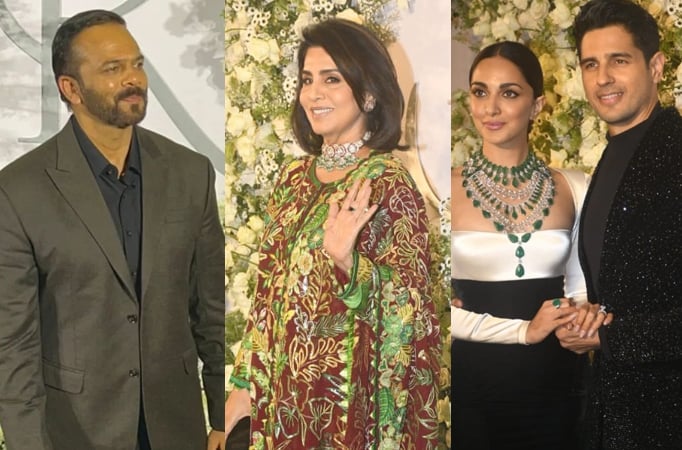 Neetu Kapoor and Rohit Shetty arrive at Sidarth and Kiara’s reception 