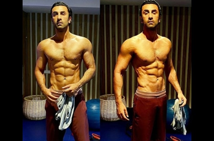 Ranbir Kapoor's trainer puts out his shirtless pic flaunting washboard abs