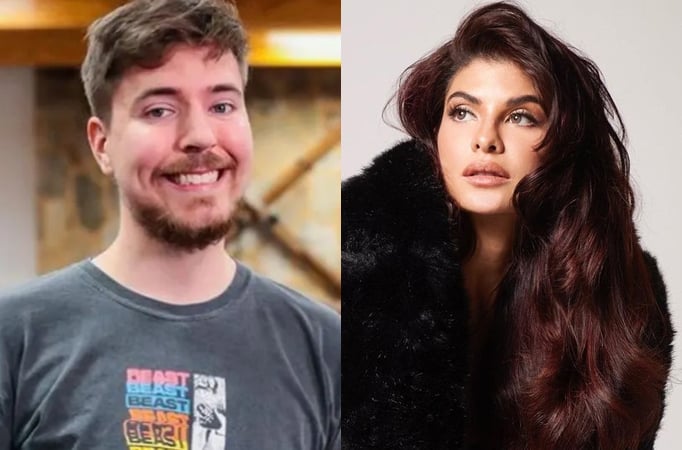 Mr. Beast and Jacqueliene Fernandez 