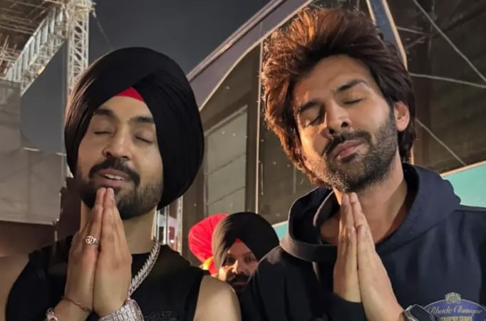 Diljit Dosanjh and Kartik Aaryan 