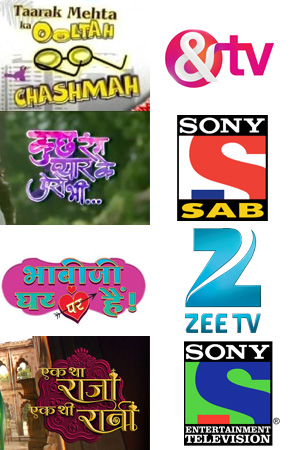 Match these TV shows and channels.