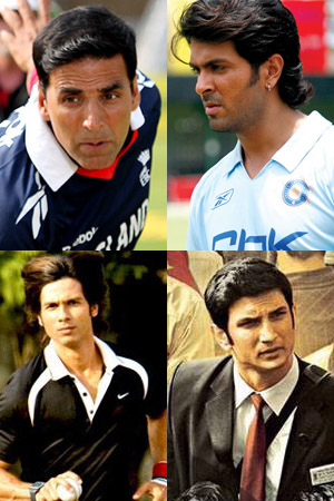 Match these Bollywood actors with their cricket based movies.