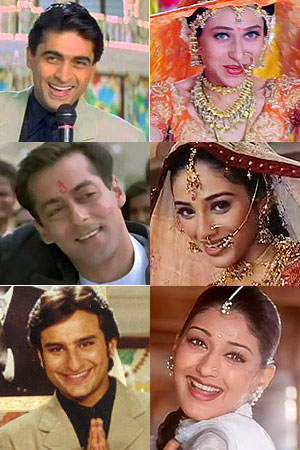 Match these Hum Saath Saath Hain couples.