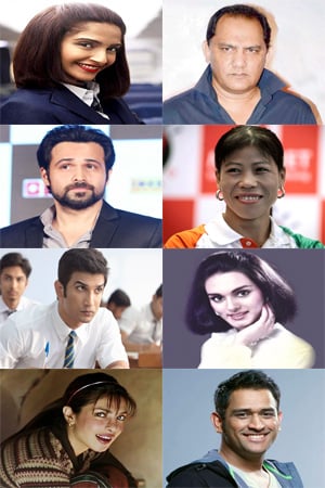 Match Bollywood actors with their biopics 