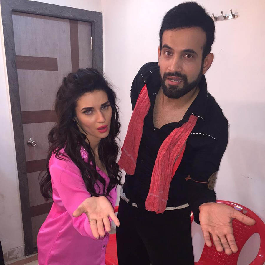 Scarlett Wilson and Irfan Pathan