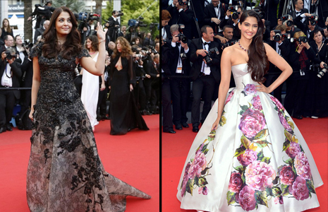 Aishwarya Rai Bachchan and Sonam Kapoor