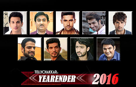 Who is the Top TV Face of the Year 2016 (Male)?