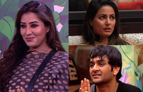 Hina Khan, Shilpa Shinde & Vikas Gupta