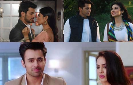 Mouni Roy & Arjun Bijlani as Shivanya & Ritik, Mouni Roy & Karanvir Bohra as Shivangi & Rocky, Surbhi Jyoti & Pearl V Puri as Be