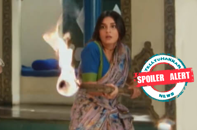 Spoiler Alert! Pandya Store:  The whole family of Pandya Niwas comes together to help Dhara fight off the tiger 