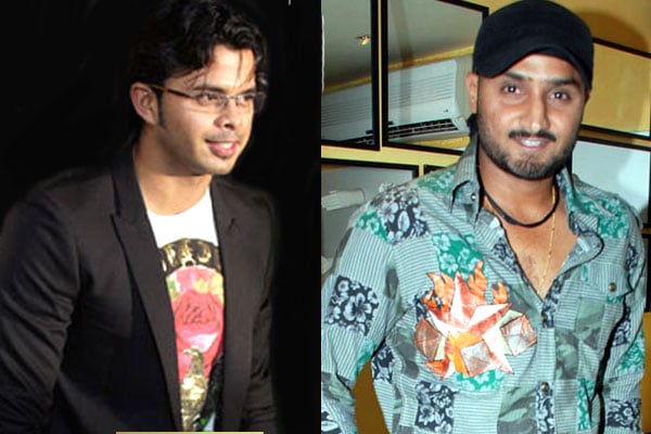 Sreesanth and Harbhajan Singh