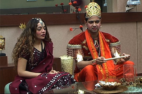 Rahul Mahajan and Rakhi Vijayan 