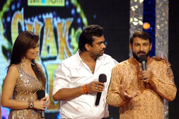 Manoj Tiwari,Roshni Chopra and Gajendrra Singh 