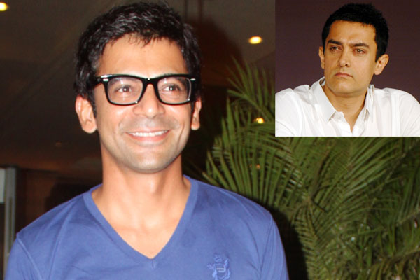 Sunil Grover and Aamir Khan