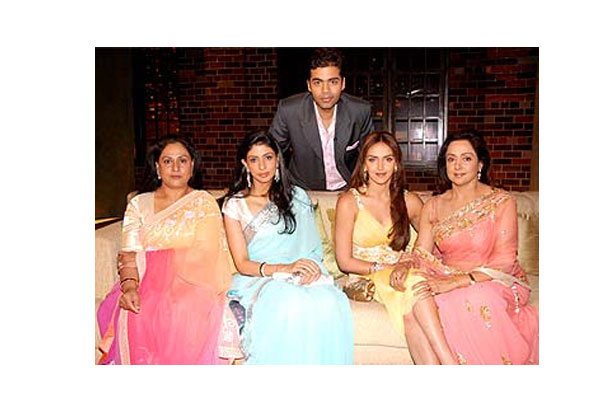 Hema Malini,Shweta Nanda, Esha Deol,Jaya Bachchan,Koffee with Karan