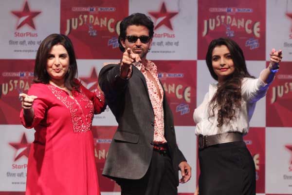 Farah Khan, Hrithik Roshan and Vaibhavi Merchant