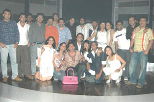 Shaan with the entire team