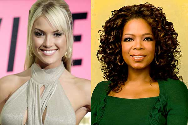 Ex-drug addict Miss USA Tara Conner and Oprah Winfrey 