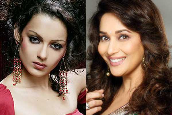 Kangana Ranaut and Madhuri Dixit