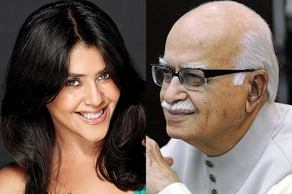 Ekta Kapoor and L K Advani