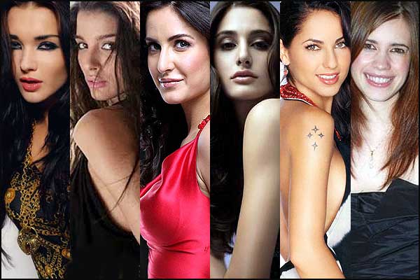 Amy Jackson, Giselle Monteiro, Katrina Kaif, Nargis Fakhri, Barbara Mori and Kal