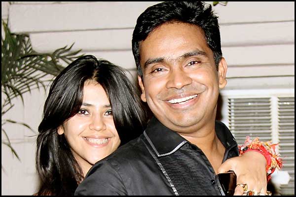 Ekta Kapoor and Mushtaq Sheikh