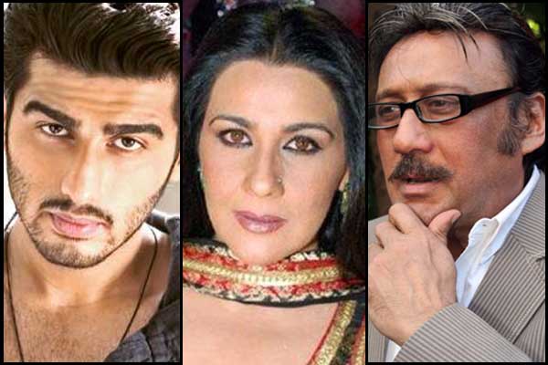 Arjun Kapoor, Amrita Singh and Jackie Shroff