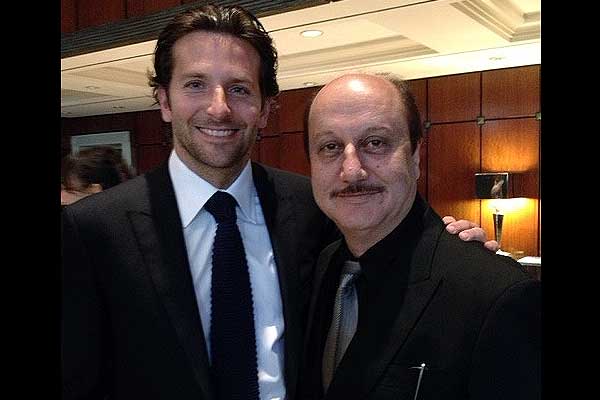 Bradley Cooper and Anupam Kher