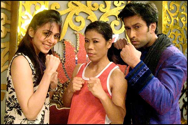 Nakuul with Mary Kom and his Wife Jankee