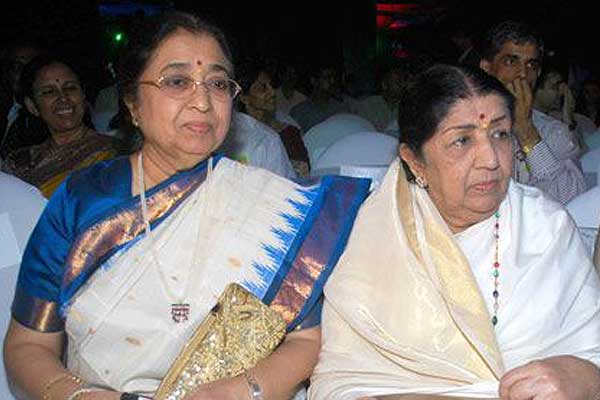 Usha and Lata Mangeshkar