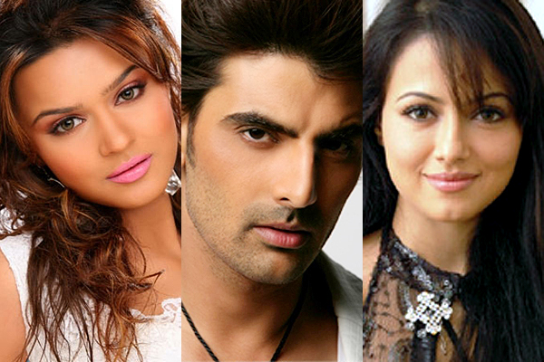 Aashka Goradia, Rohit Bakshi and Sana Khan