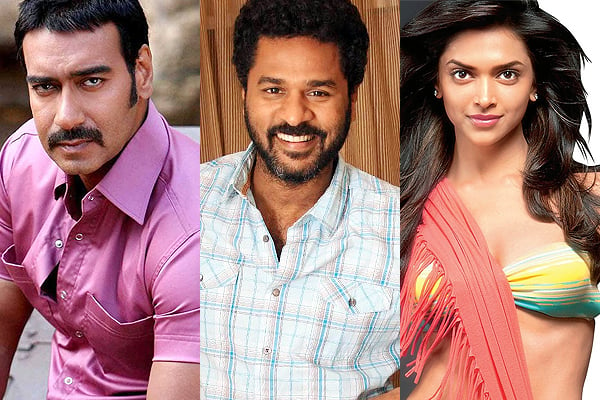 Ajay Devgn, Prabhu Deva and Deepika Padukone