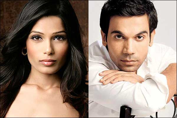 Freida Pinto and Raj Kumar Yadav 