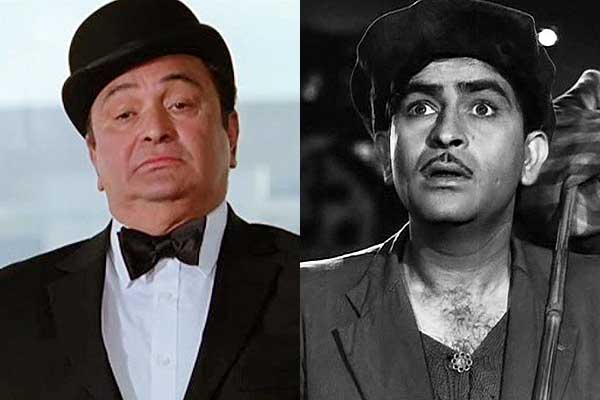 Rishi Kapoor and Raj Kapoor