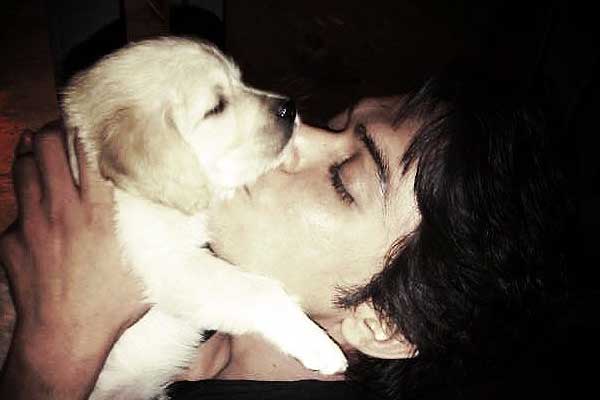 Kunwar Amar with his pet