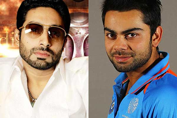 Abhishek Bachchan and Virat Kohli