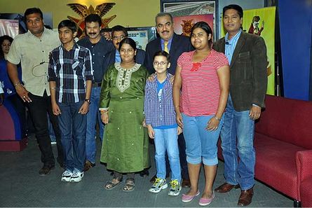 CID Team with Tinkle Contest Winners